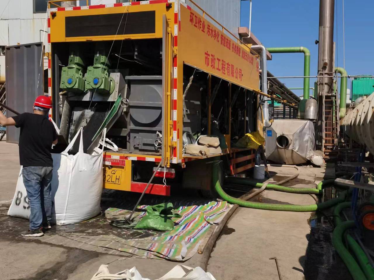 祥符淤泥压干处理